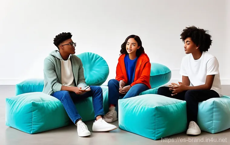 브랜드 커뮤니케이션 초보자를 위한 가이드 - **Prompt 1: Understanding Your Audience Through Empathy**
    A diverse group of individuals, appear...