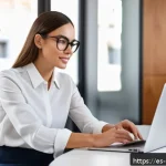 Home 19 브랜드 커뮤니케이션 연봉 협상 전략 - A professional Spanish brand communication specialist confidently negotiating a salary at a modern o...